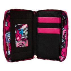 Loungefly - Mattel - Monster High - Portafoglio con zip Crest - MHWA0001